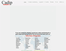 Tablet Screenshot of cadip.org